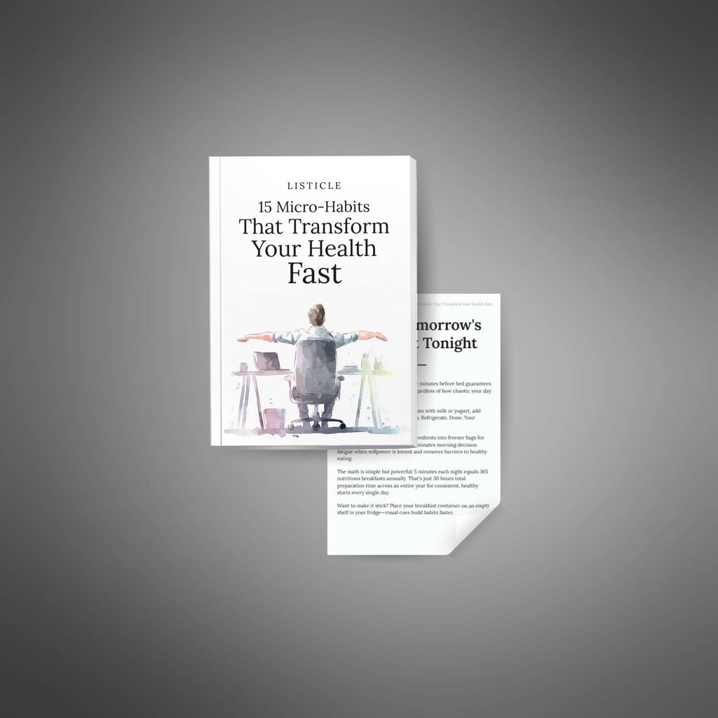 15 Micro-Habits That Transform Your Health Fast (Instant Download) eBook