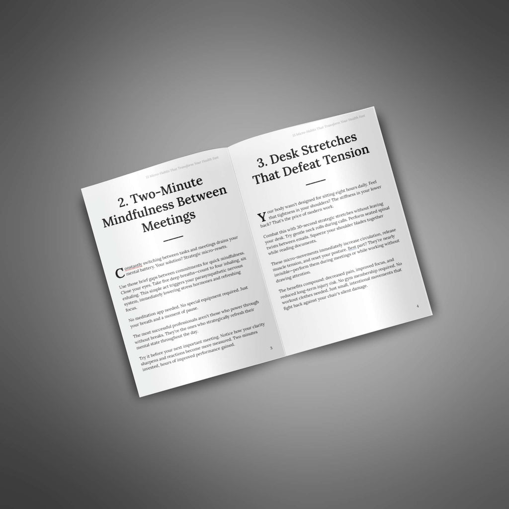 15 Micro-Habits That Transform Your Health Fast (Instant Download) eBook