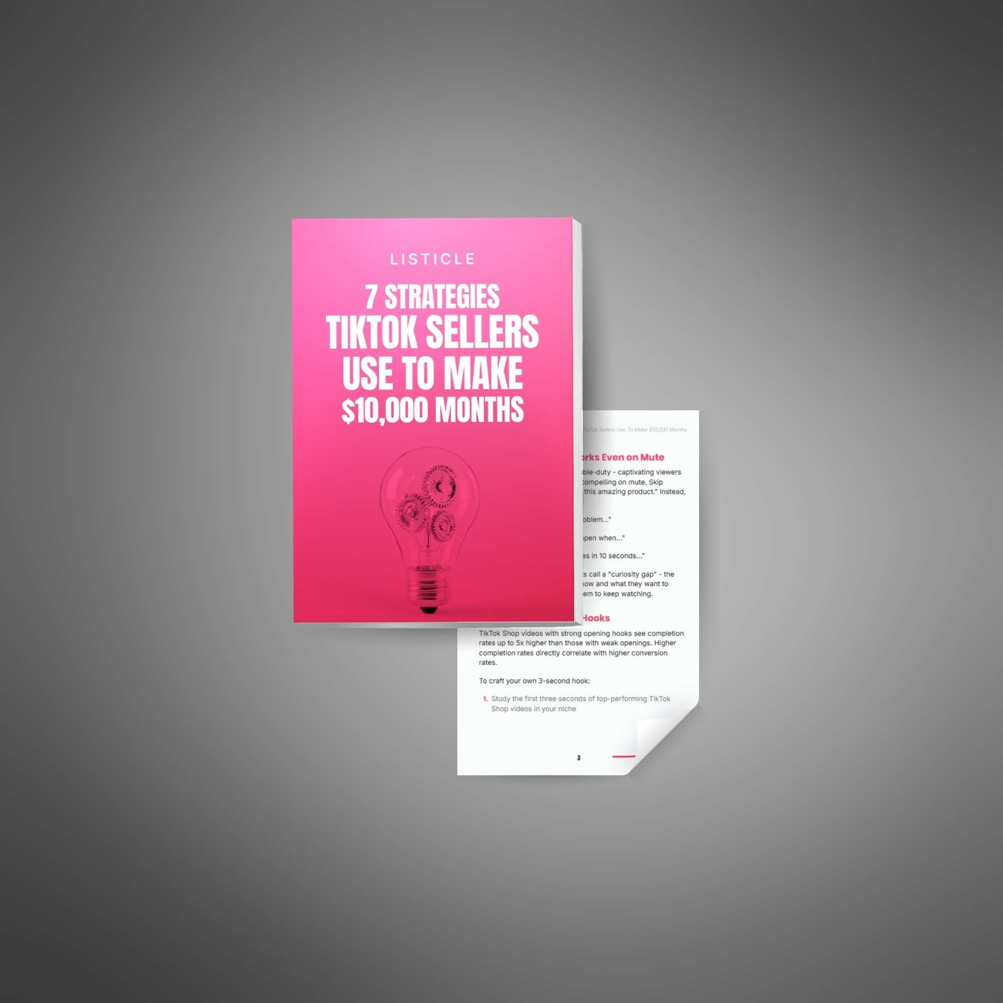 7 Strategies TikTok Sellers Use To Make $10,000 Months (Instant Download) eBook