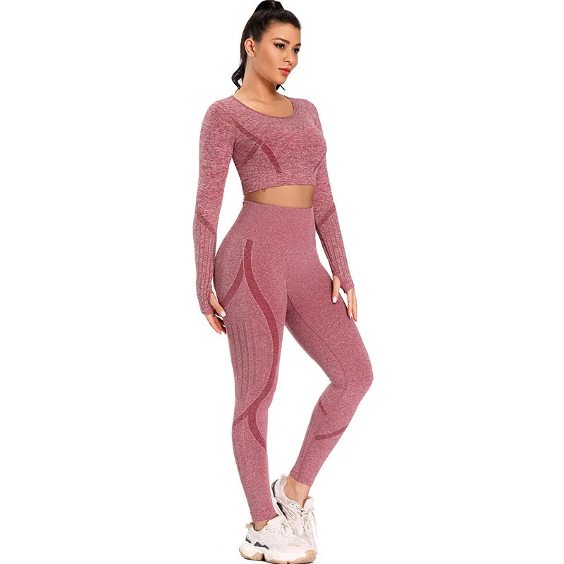 Women's 2pc High Waist Yoga Workout Sets