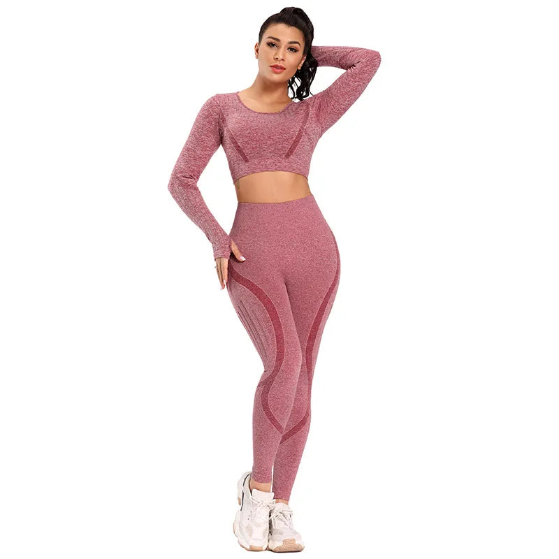 Women's 2pc High Waist Yoga Workout Sets