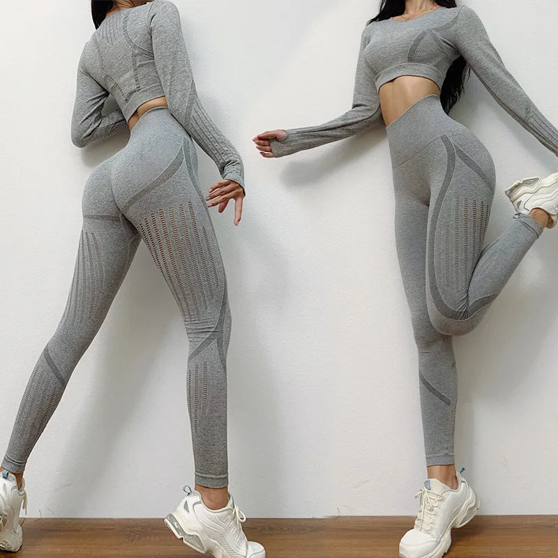 Women's 2pc High Waist Yoga Workout Sets